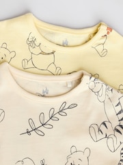 Yellow/White Baby Winnie The Pooh Rompers 2 Pack (0mths-3yrs) - Image 7 of 9