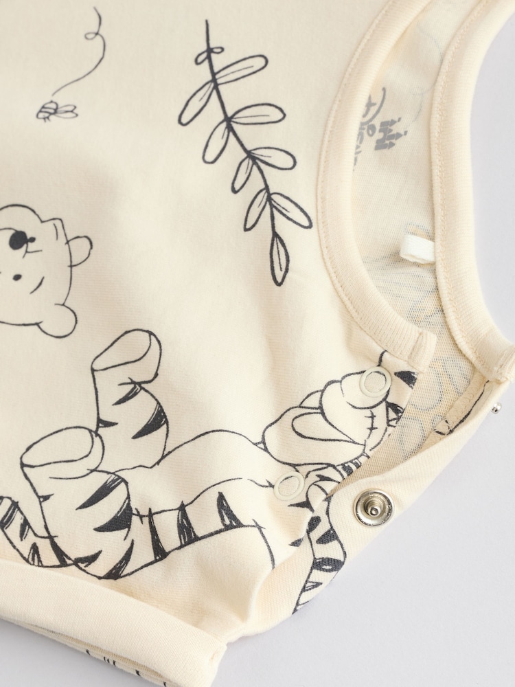 Jaune/Blanc - Lot de 2 barboteuses Baby Winnie The Pooh (0mois3ans) - Image 8 of 9