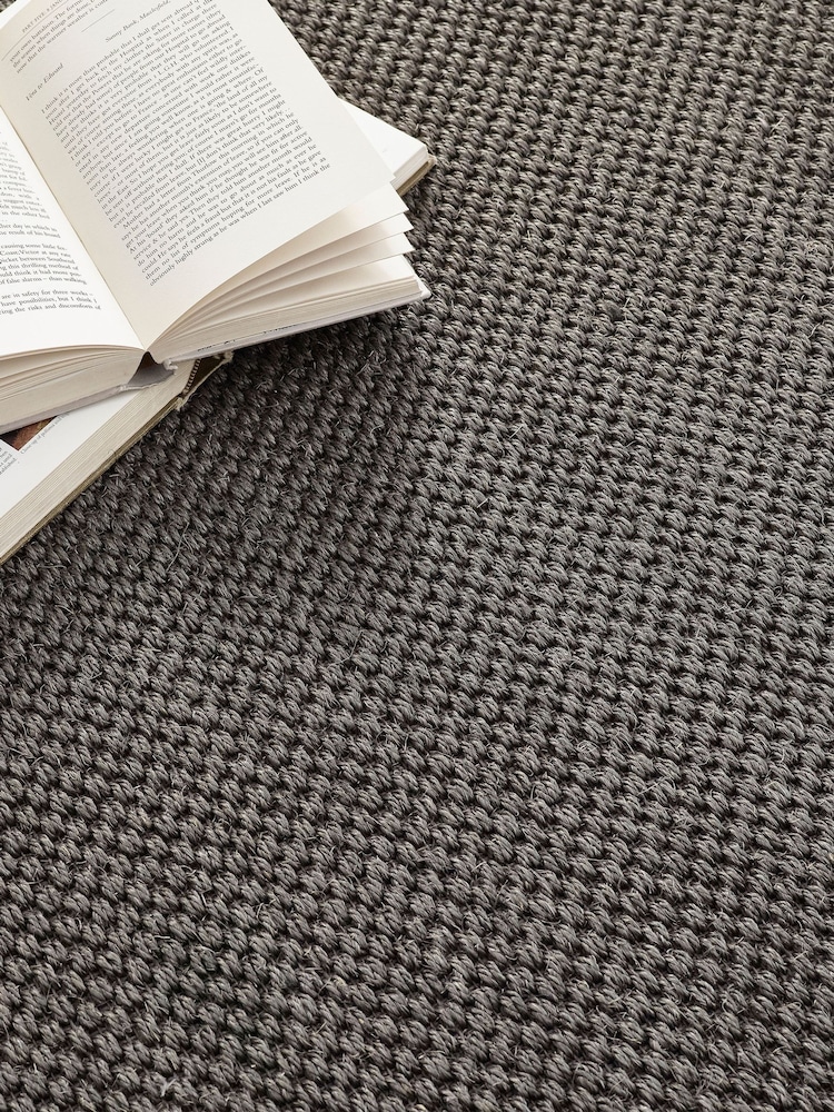 Origin Rugs Dark Grey Hand Woven Sisal Circle Rug - Image 2 of 4 Origin Rugs Dark Grey Hand Woven Sisal Circle Rug - Image 2 of 4
