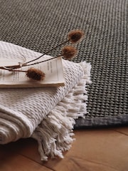 Origin Rugs Dark Grey Hand Woven Sisal Circle Rug - Image 3 of 4