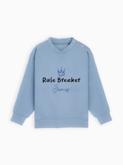 Dollymix Toddlers Blue Personalised Sweatshirt - Image 1 of 4