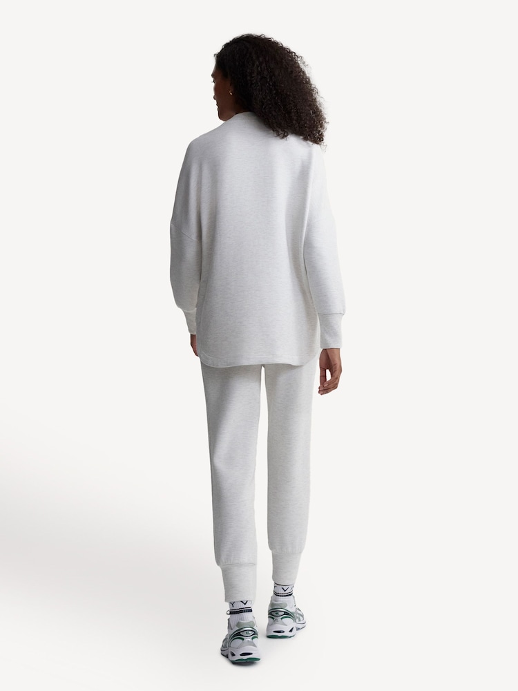 Varley Ivory Marl Paige Longline Sweatshirt - Image 2 of 5