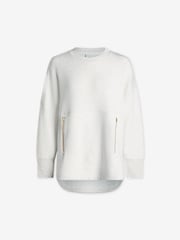 Varley Ivory Marl Paige Longline Sweatshirt - Image 5 of 5