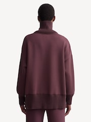 Varley Deep Mahogany Barker High Neck Sweatshirt - Image 2 of 7