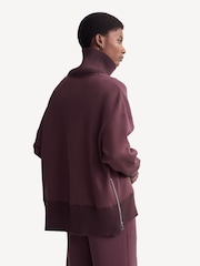 Varley Deep Mahogany Barker High Neck Sweatshirt - Image 3 of 7