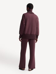 Varley Deep Mahogany Barker High Neck Sweatshirt - Image 5 of 7