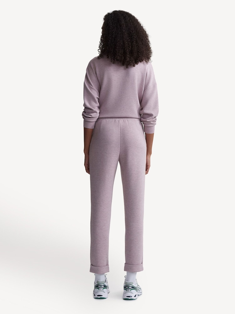 Varley Mauve Marl The Rolled Cuff Joggers - Image 2 of 8