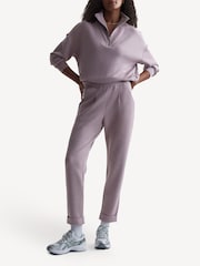 Varley Mauve Marl The Rolled Cuff Joggers - Image 4 of 8