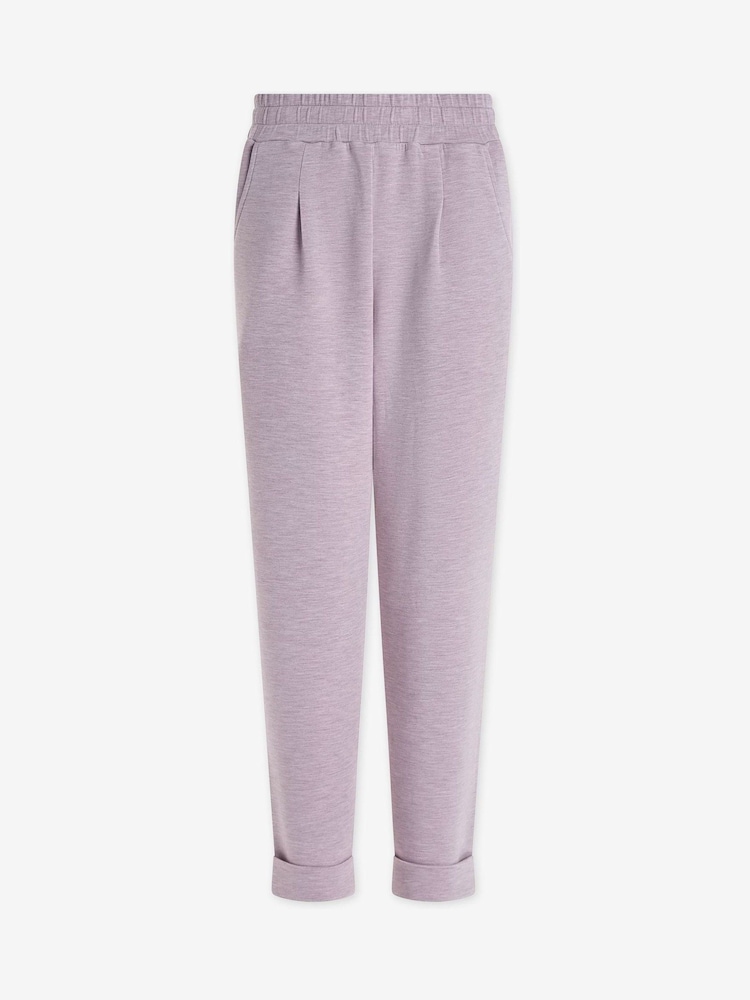 Varley Mauve Marl The Rolled Cuff Joggers - Image 8 of 8