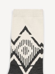 Varley Grey Erica Jacquard Knit Socks - Image 2 of 2