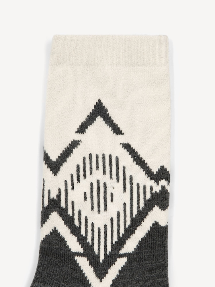 Varley Grey Erica Jacquard Knit Socks - Image 2 of 2
