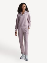 Varley Mauve Marl Hawley Half Zip Sweatshirt - Image 3 of 7