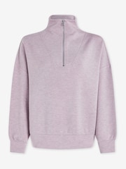 Varley Mauve Marl Hawley Half Zip Sweatshirt - Image 7 of 7
