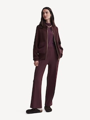 Varley Deep Mahogany Tessa Knit Jacket - Image 3 of 7