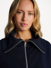 Varley Blue Catherine Half Zip Sweatshirt - Image 6 of 7