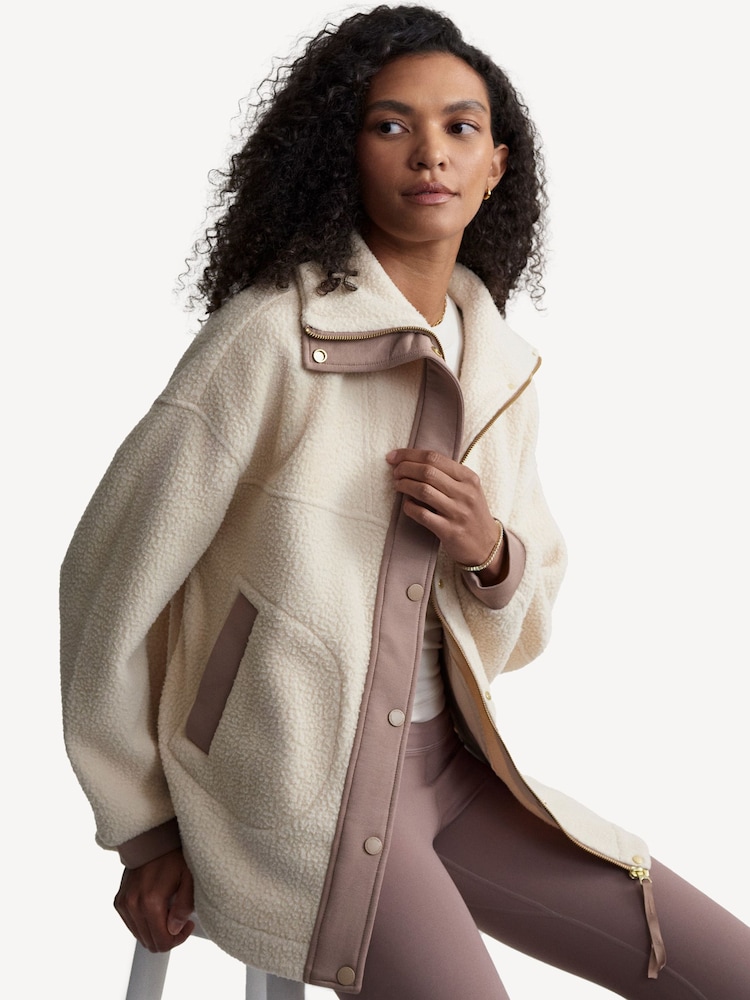 Varley Cool Sand Tatton Fleece Jacket - Image 7 of 7