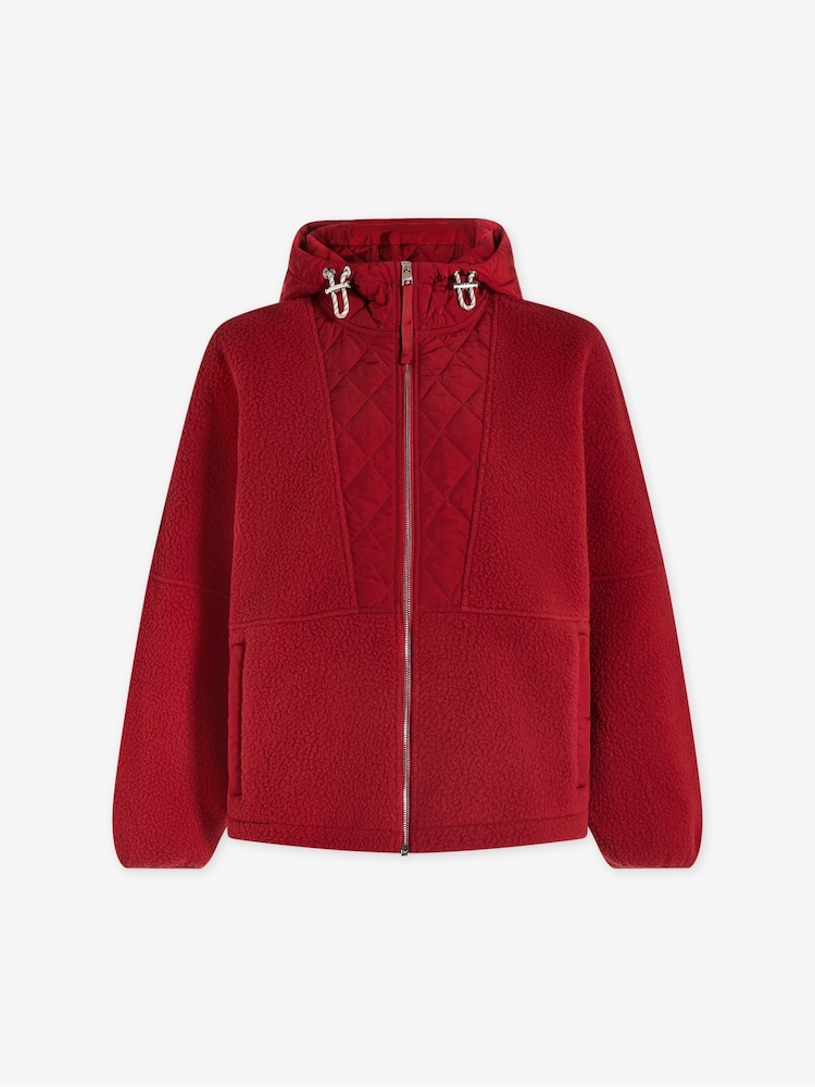 Varley Red Richfield Quilt Fleece Combo Jacket - Image 7 of 7