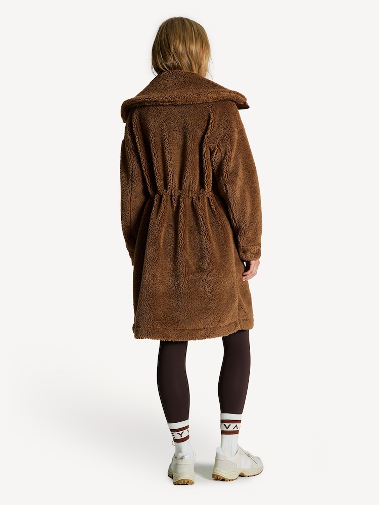Varley Brown Logan Sherpa Coat - Image 2 of 9