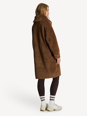 Varley Brown Logan Sherpa Coat - Image 3 of 9