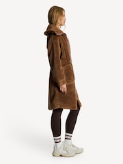 Varley Brown Logan Sherpa Coat - Image 4 of 9