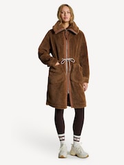 Varley Brown Logan Sherpa Coat - Image 5 of 9
