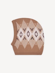 Varley Brown Hilary Jacquard Knit Hood - Image 1 of 2