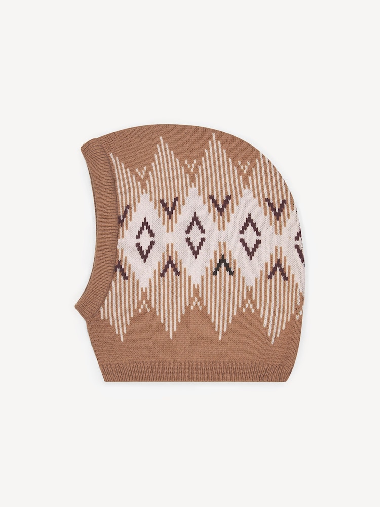 Varley Brown Hilary Jacquard Knit Hood - Image 1 of 2