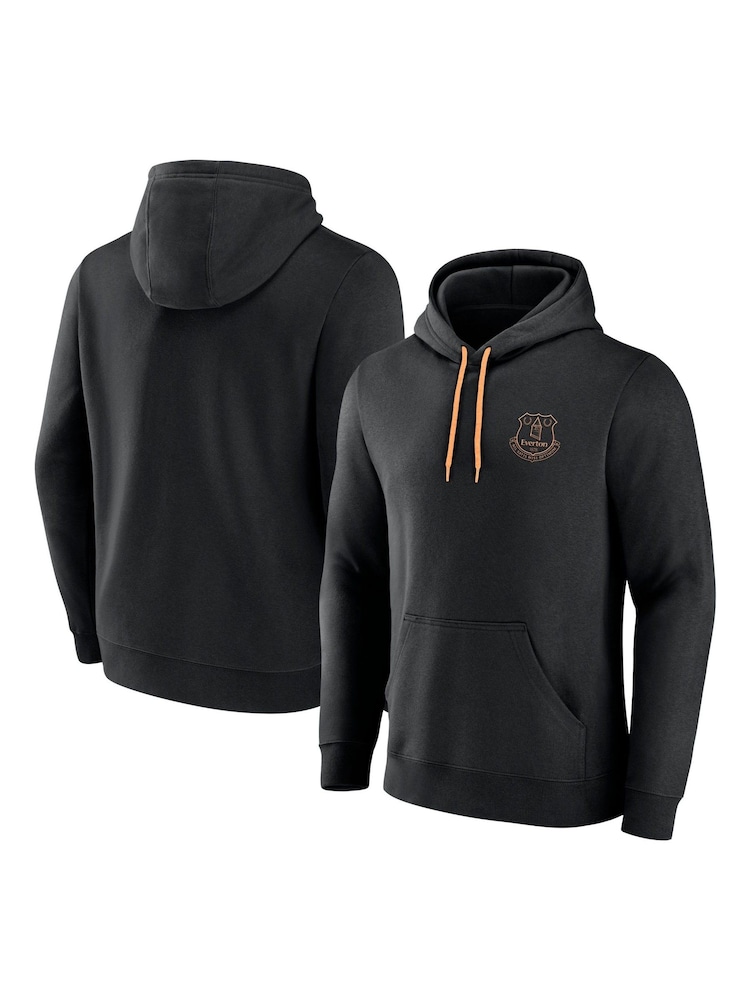 Fanatics Small Everton Essentials Crest Black Hoodie - Image 2 of 3 Fanatics Small Everton Essentials Crest Black Hoodie - Image 2 of 3