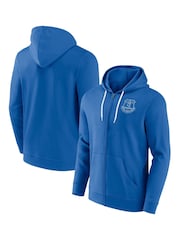 Fanatics Small Blue Everton Essentials Crest Full Zip Hoodie - Image 1 of 3