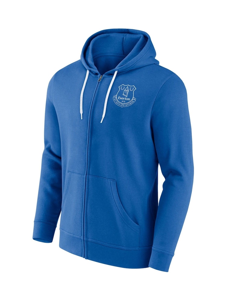 Fanatics Small Blue Everton Essentials Crest Full Zip Hoodie - Image 3 of 3