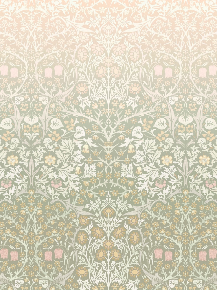 William Morris At Home Multi Blackthorn Fixed Size 4M Mural - Image 2 of 5