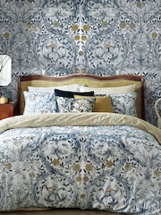 William Morris At Home Blue African Marigold Fixed Size 4M Mural - Image 1 of 5