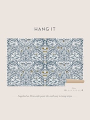 William Morris At Home Blue African Marigold Fixed Size 4M Mural - Image 8 of 8