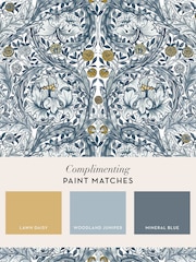William Morris At Home Blue African Marigold Fixed Size 4M Mural - Image 5 of 5