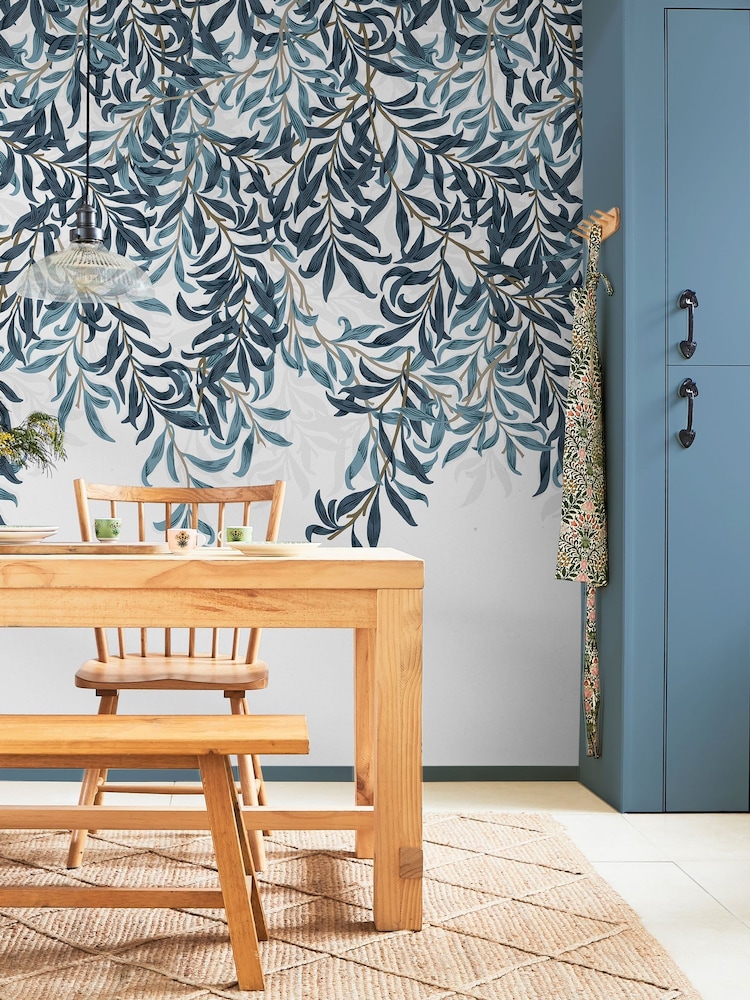 William Morris At Home Blue Willow Bough Fixed Size 4M Mural - Image 1 of 5