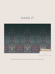William Morris At Home Navy Blackthorn Fixed Size 4M Mural - Image 3 of 5