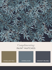 William Morris At Home Navy Willow Bough Fixed Size 4M Mural - Image 5 of 5