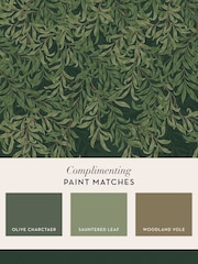 William Morris At Home Green Willow Bough Deep Fixed Size 4M Mural - Image 5 of 5