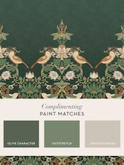 William Morris At Home Green Strawberry Thief Fixed Size 4M Mural - Image 5 of 5