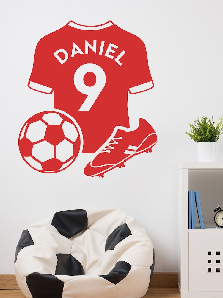 Loveabode Natural Personalised Football Wall Sticker - Image 1 of 4
