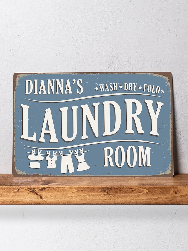 Loveabode Natural Personalised Laundry Room Sign - Image 1 of 4