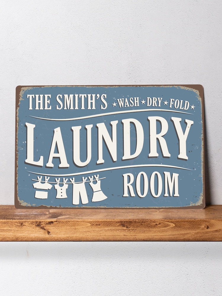 Loveabode Natural Personalised Laundry Room Sign - Image 4 of 4