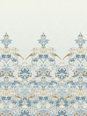 William Morris At Home Blue Strawberry Thief Fixed Size 4M Mural - Image 2 of 5