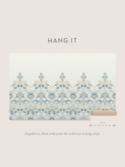 William Morris At Home Blue Strawberry Thief Fixed Size 4M Mural - Image 3 of 5