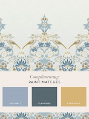 William Morris At Home Blue Strawberry Thief Fixed Size 4M Mural - Image 5 of 5