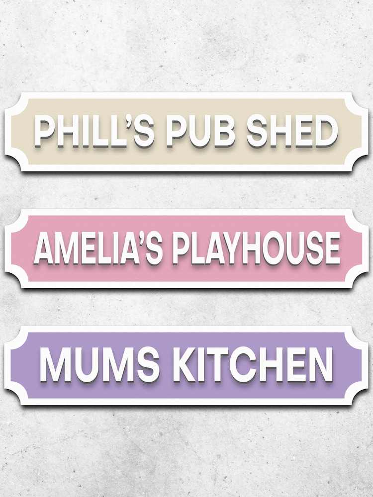Loveabode Natural Personalised 3D Custom Street Sign - Image 4 of 4