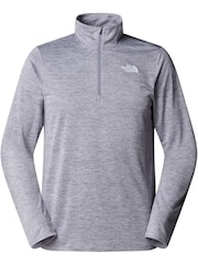 The North Face Grey Black 24/7 Rager Quarter Zip Long Sleeve Tech Top - Image 1 of 2
