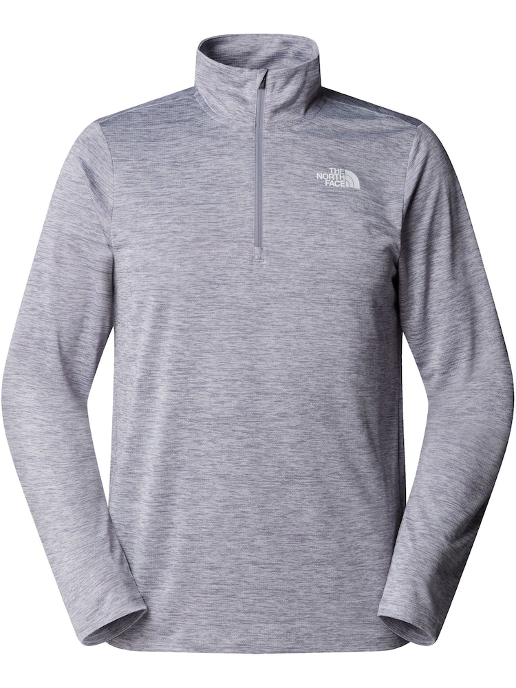 The North Face Grey Black 24/7 Rager Quarter Zip Long Sleeve Tech Top - Image 1 of 2