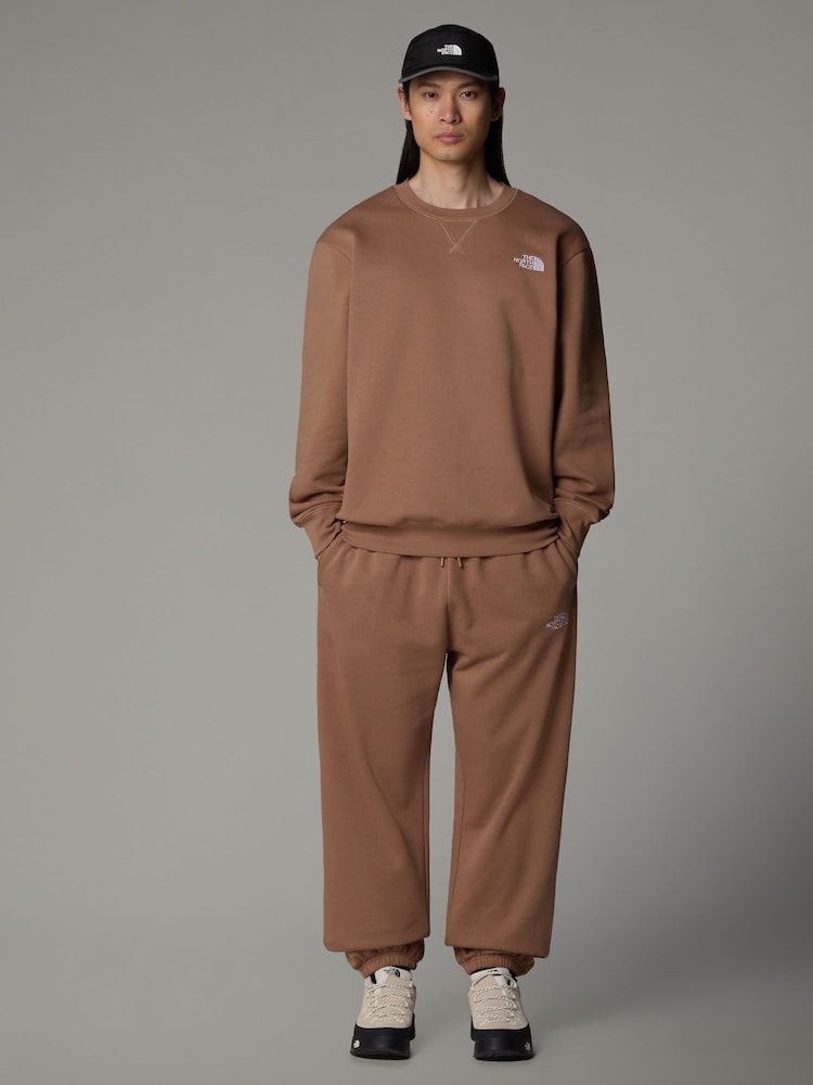 The North Face Brown Essential Crew Neck Sweatshirt - Image 3 of 3 The North Face Brown Essential Crew Neck Sweatshirt - Image 3 of 3