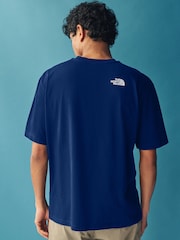 Синий - The North Face Essential Oversized T-Shirt - Image 3 of 4